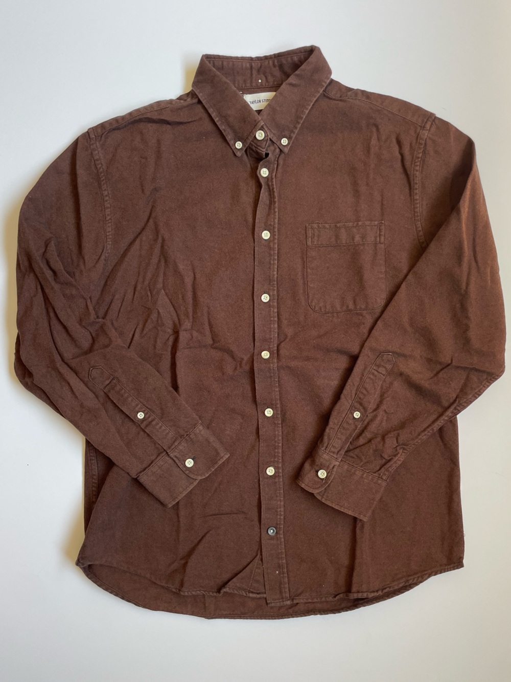Taylor Stitch The Jack Button-Up Shirt in Brown Size 44